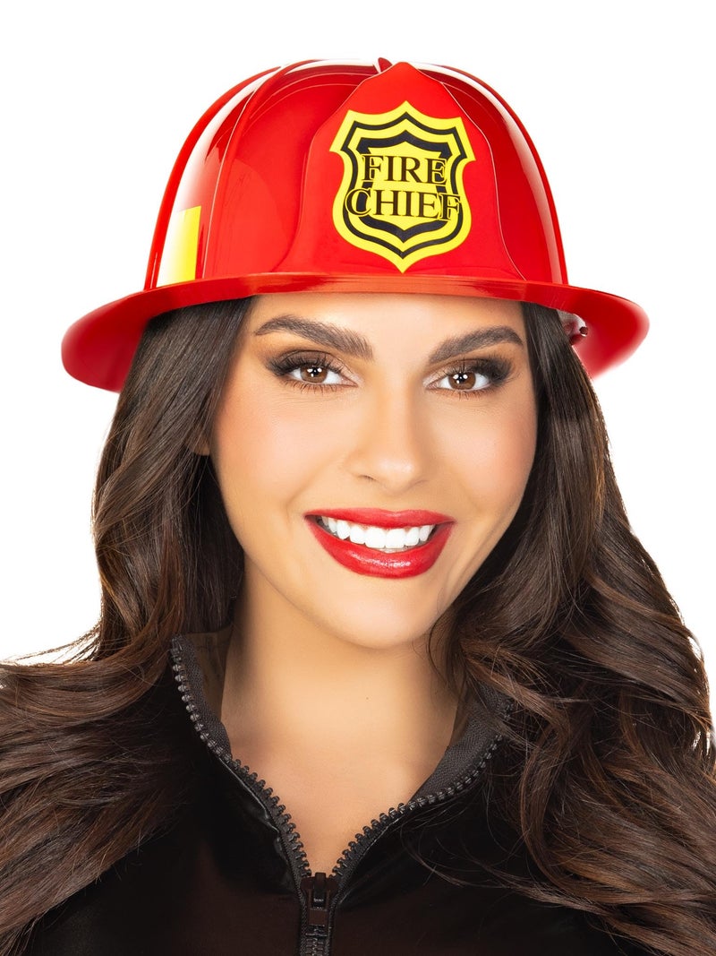 Leg Avenue Womens Fireman Hat Costume Accessory, Red, O/S - Image 1